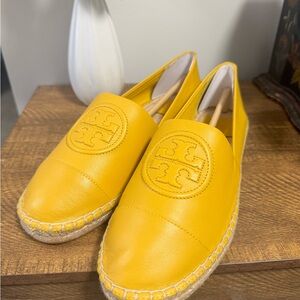 Tory Burch Yellow Espadrille Flats 10